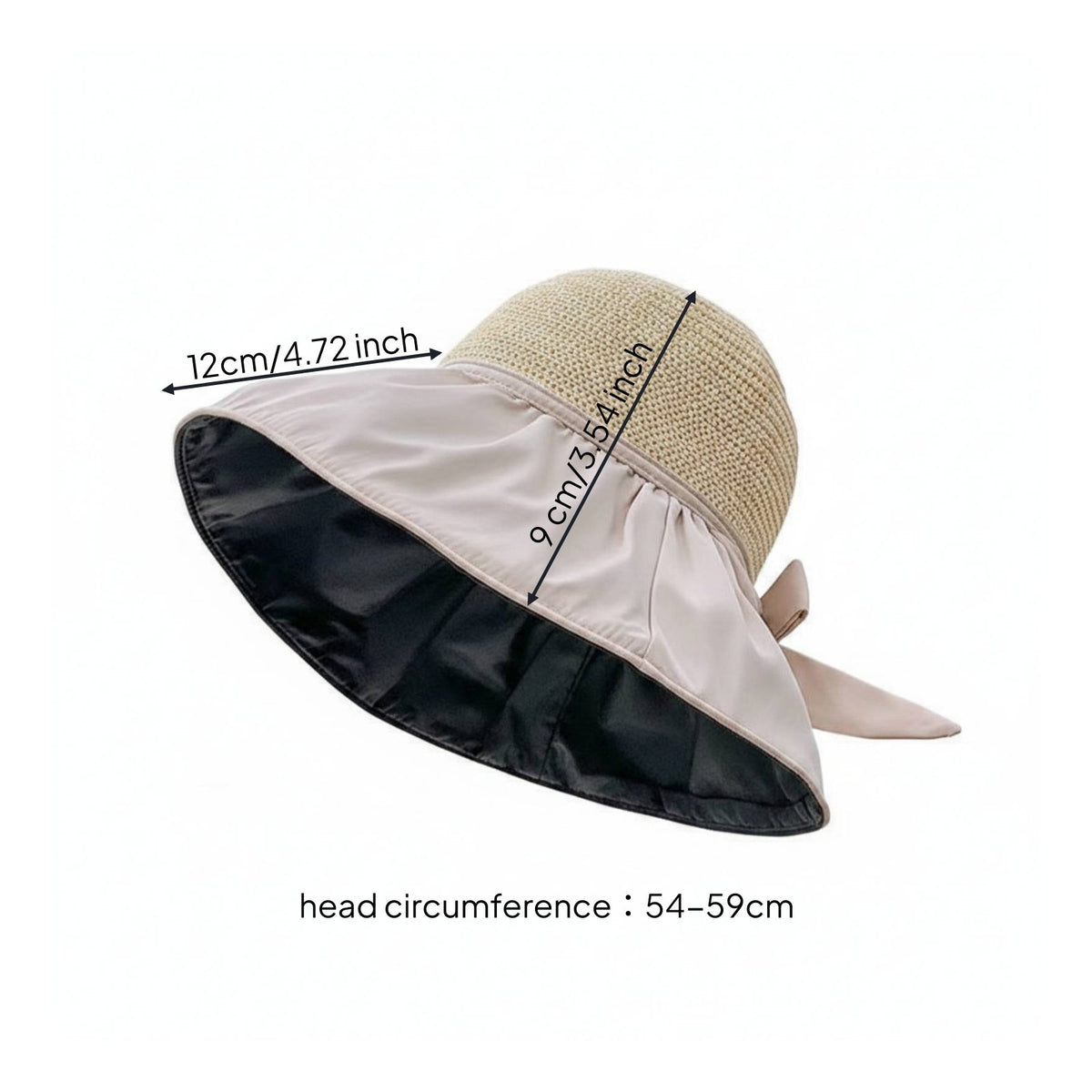 UPF 50+ Summer Protection Hat Lightweight & Breathable Hollow Top Summer Hat