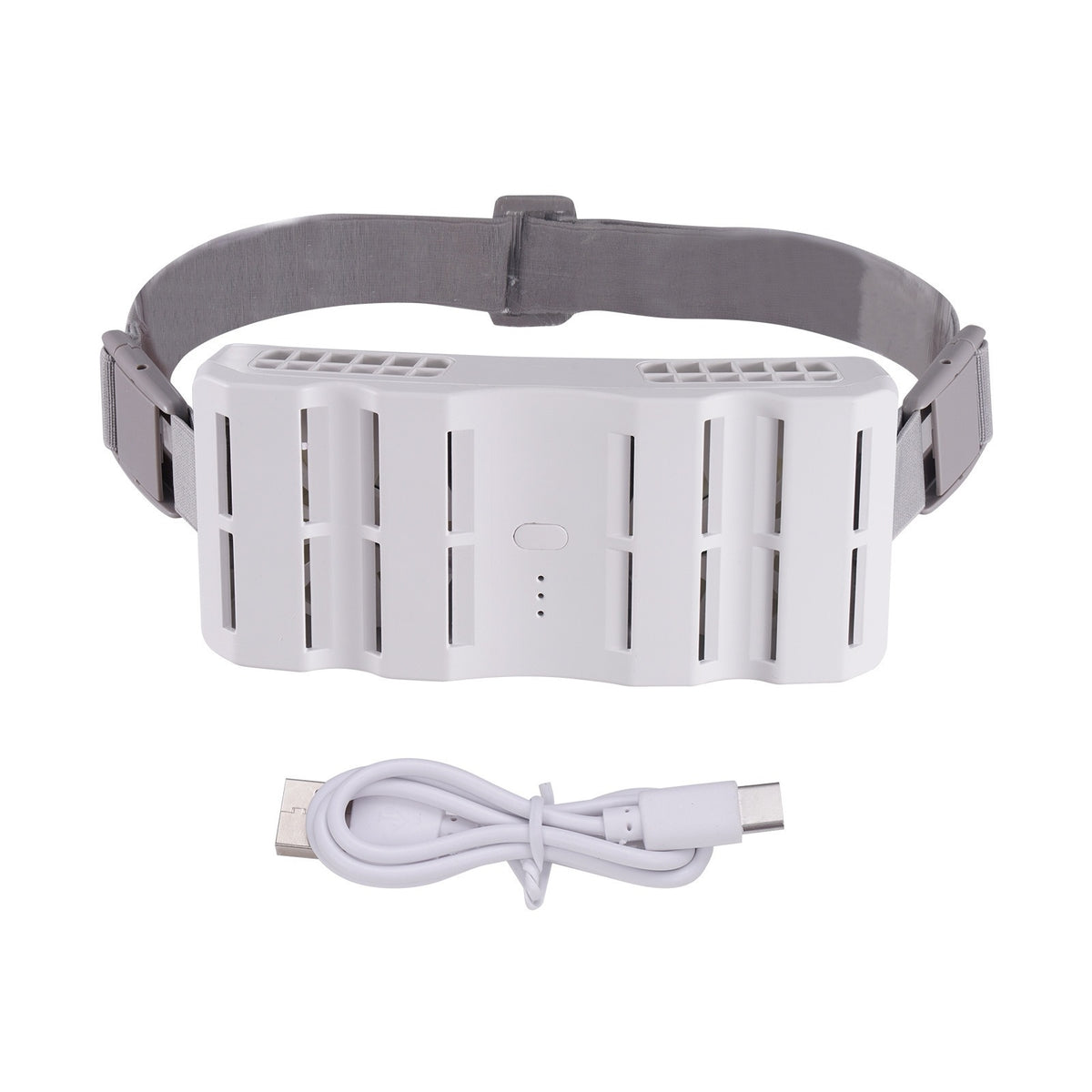 Handsunrestricted Waist Fan with Strap Wearable Belt Fan with Rechargeable Battery Portable Brushless for Outdoor Workers, Commuters, Cyclists, Travel, Cycling