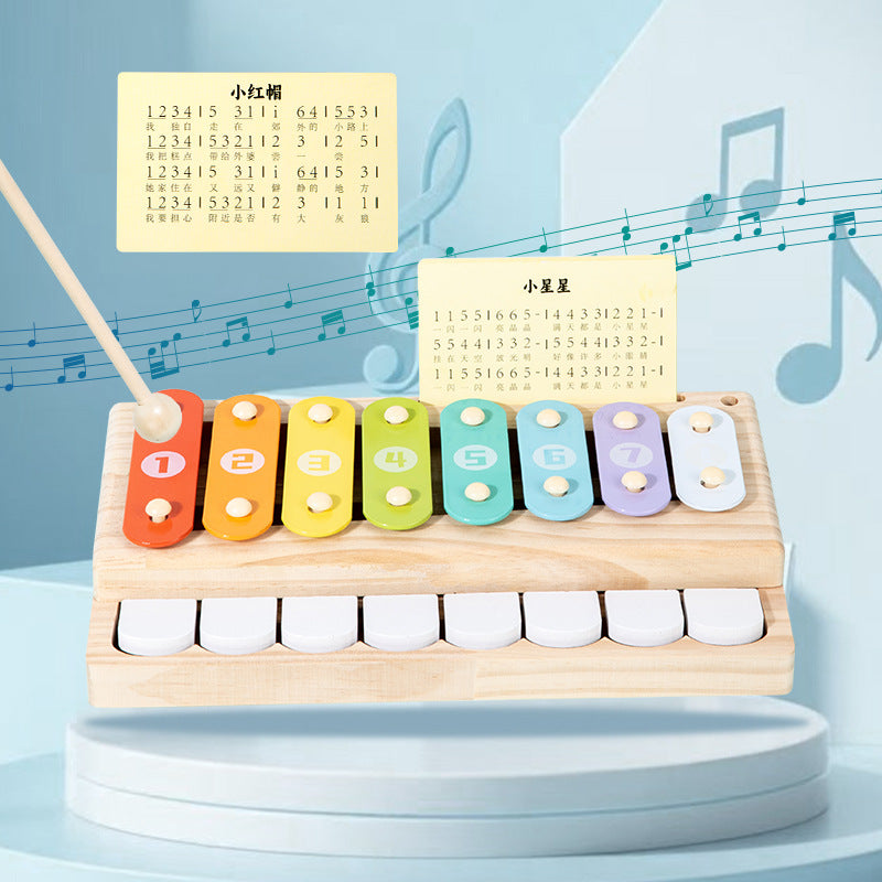 Wooden Desktop Piano Musical Instrument for Kids Early Education