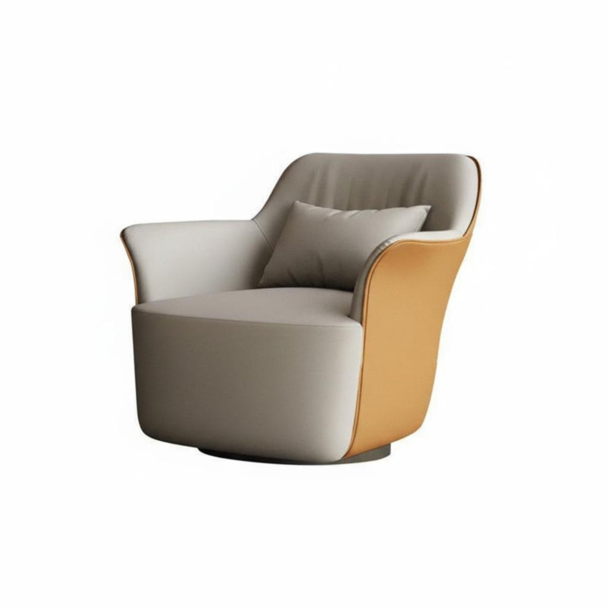 Rotate Barrel Chair Italian-Inspired Design Accent Armchair Modern Design Plush Cushioning for Homeowners, Reception Area