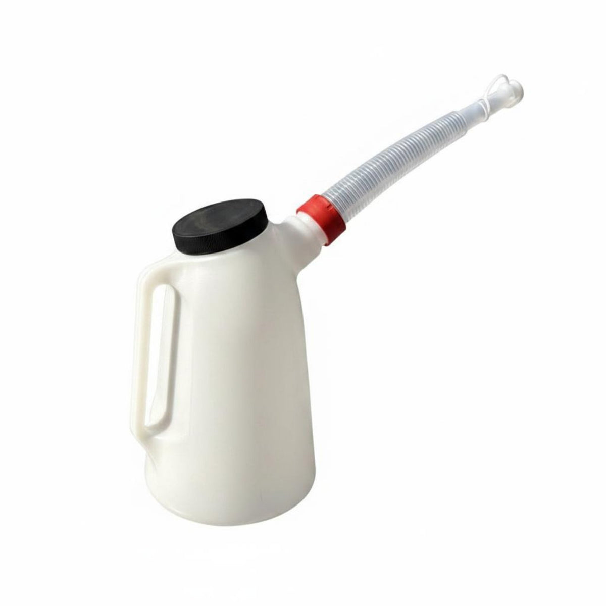 Engine Oil Jug with Scale Marks Long Spout Oil Jug Dust-Resistant Lid Automotive Storage for Workshop