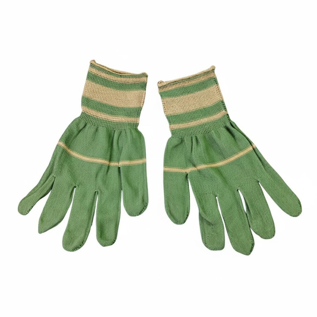 Knitted Work Gloves Non-Slip Two-Tone Work Gloves Breathable for Factory Workers