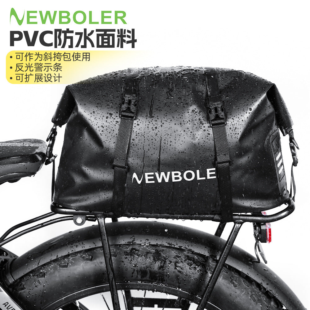 Bicycle Rear Rack Bag, Large Capacity Waterproof Tail Bag, Outdoor Cycling Pannier