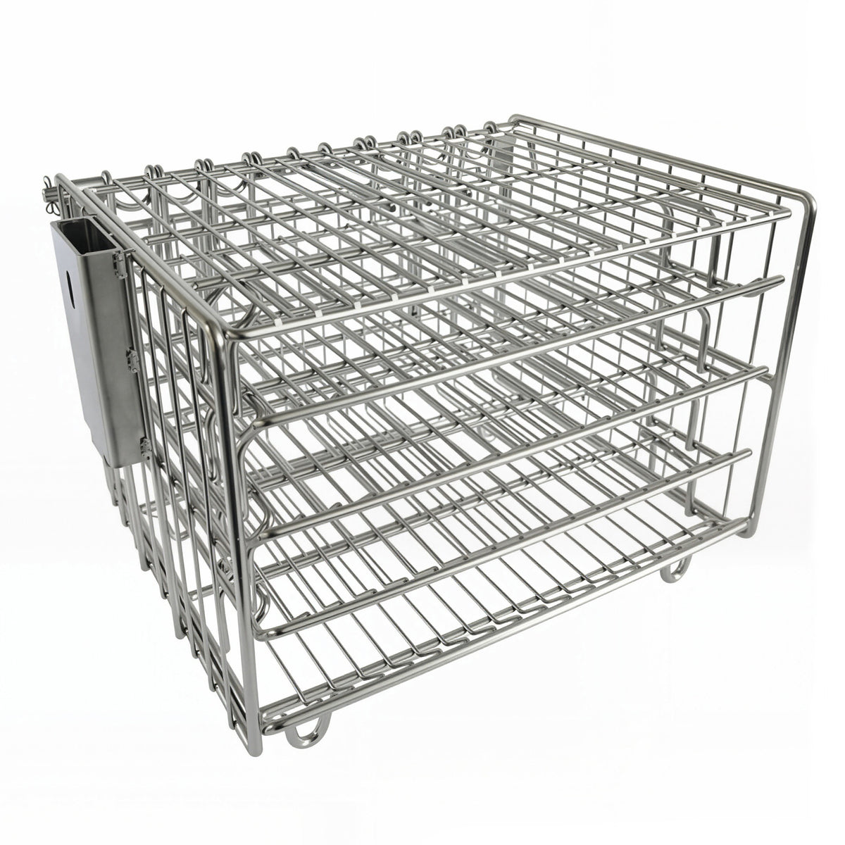304 Stainless Steel 4-Layer Frying Basket for Gas Fryer with Handle