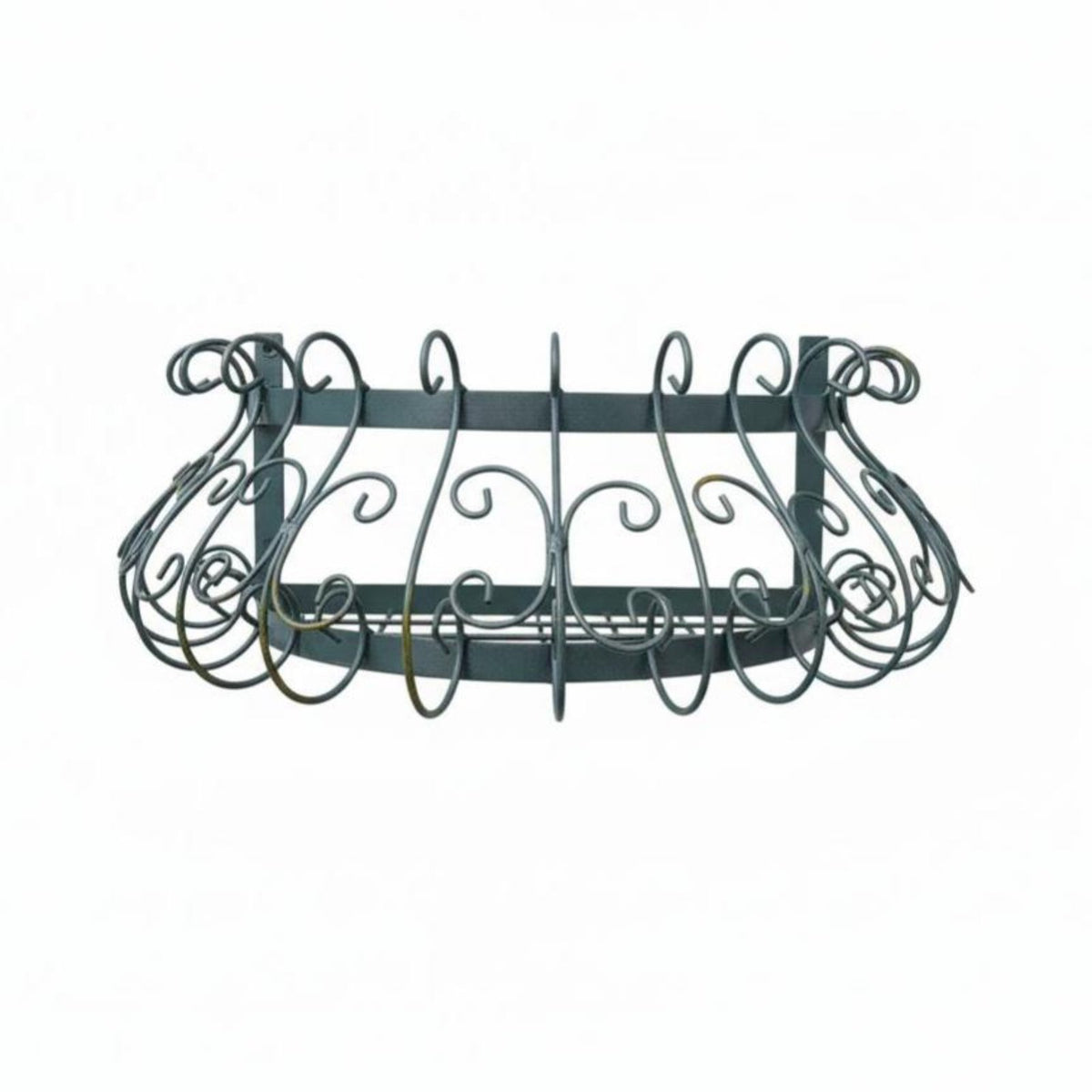 Semicircle Wall Basket Decorative Single-Tier Wall Shelf Space Saving for Patio
