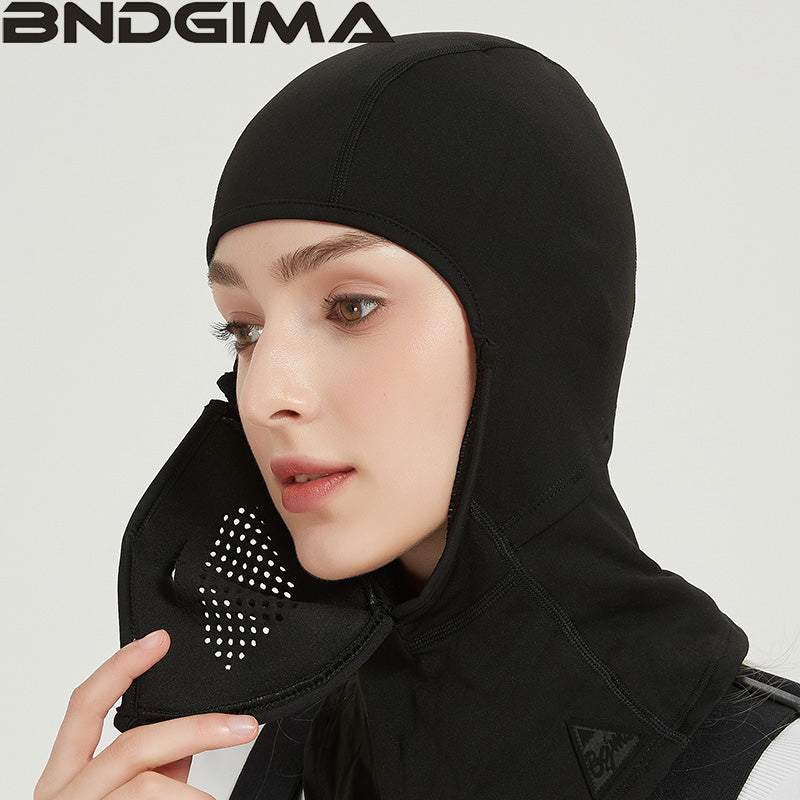 BNDGIMA 磁铁护脸防风保暖透气户外骑行头盔帽磁吸力面罩滑雪头套