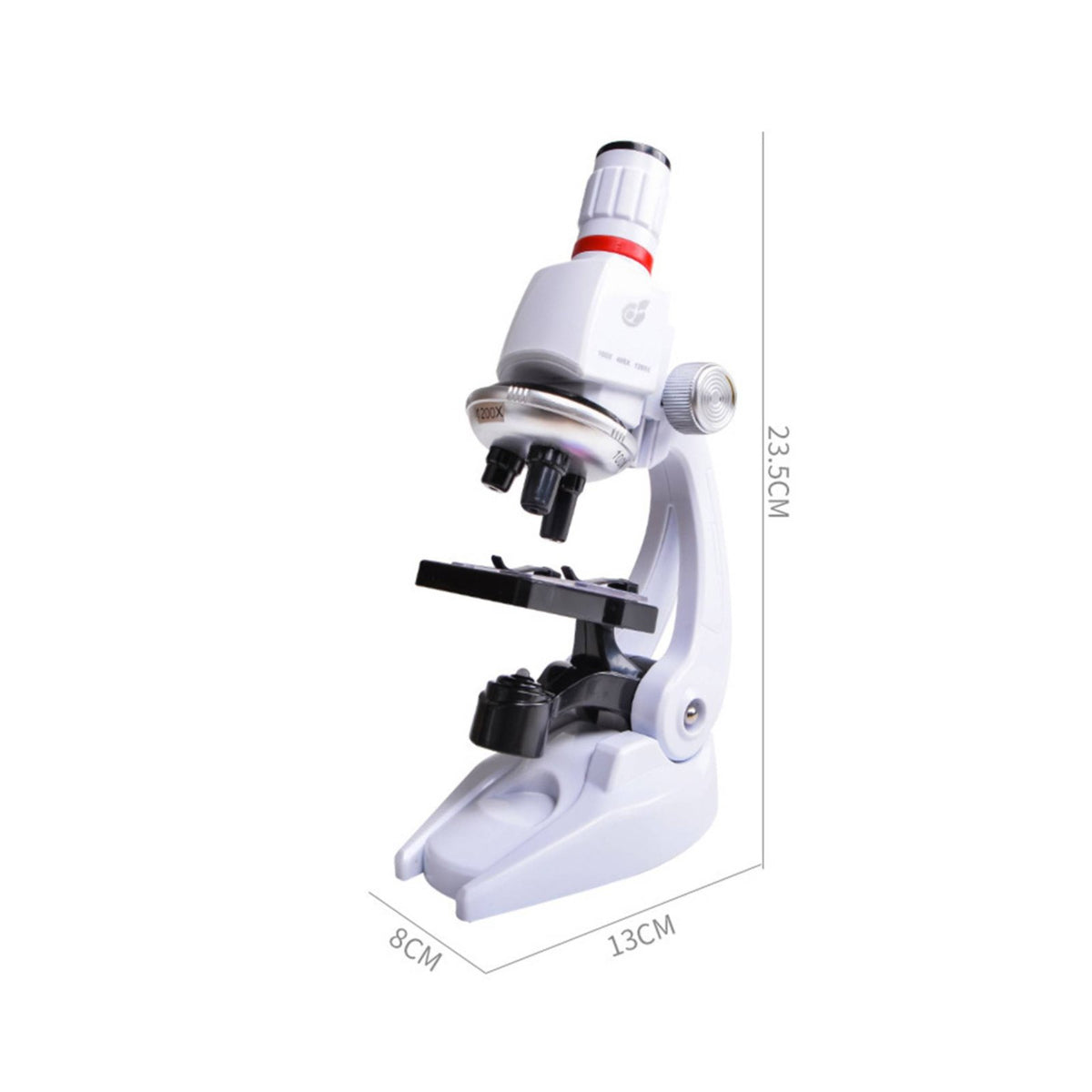 Educational Gift Kids Microscope Set LED Light Beginner Microscope Kit 1200x Magnification for Classroom