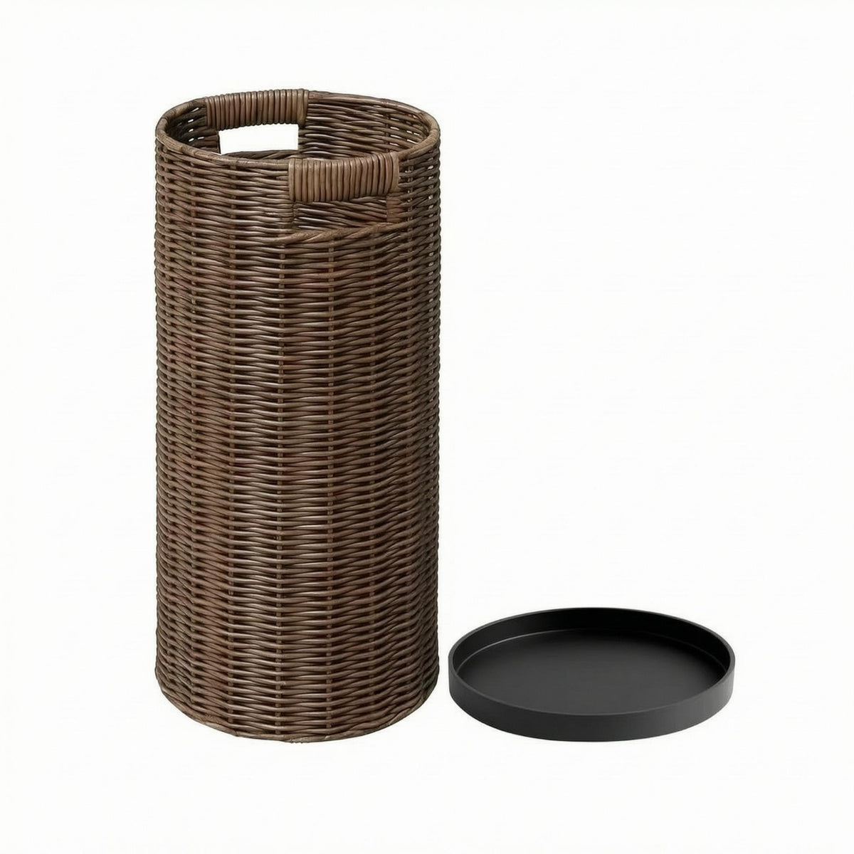 Umbrella Upright Woven Umbrella Holder Raised Edge
