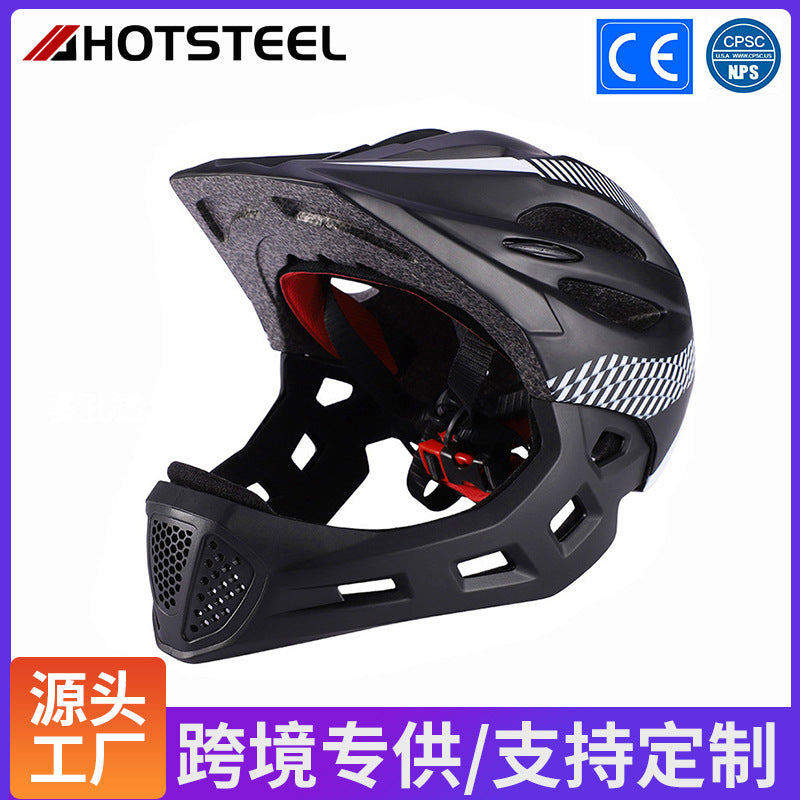 Kids Cycling Helmet with Light for Balance Bike, Roller Skating, Skateboard