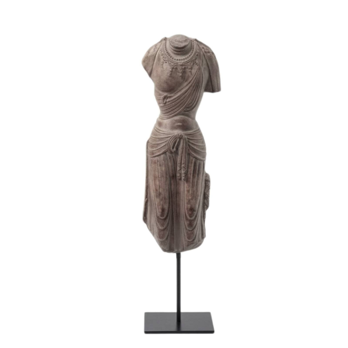 Classical Torso Statue Weathered Resin Torso Figurine Elegant for Office Desktop