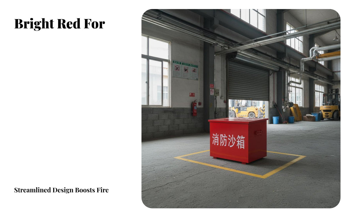 Thickened Steel Plate Fire Sand Box Anti-Rust Fire Extinguishing Sand Bin Firefighting Equipment Reinforced Construction for Industrial Workers, Property Managers, Business Owners, Gas Stations, Factories, Warehouses, Public Buildings