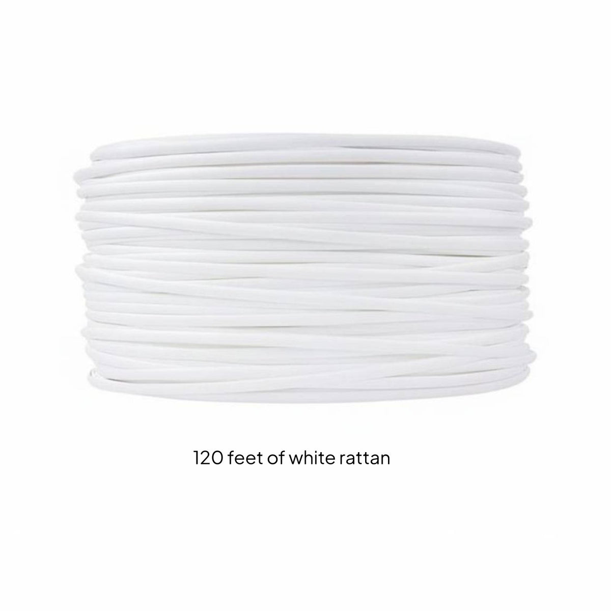 120 Feet Flat PE Rattan Roll Waterproof Synthetic Wicker Weaving Strip for Patio