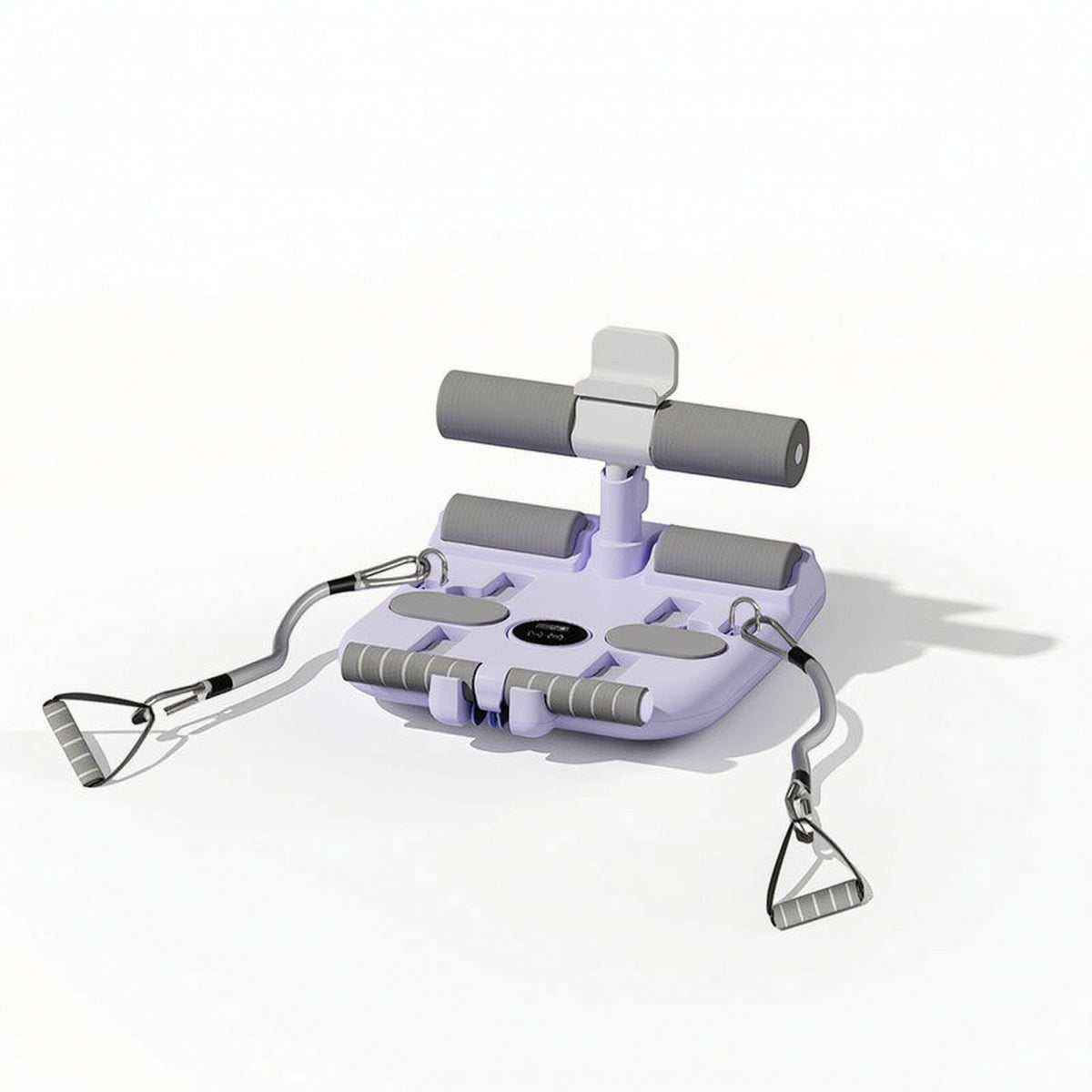 Sit-up Assistant with Resistance Bands Low-Profile Suction Cup Sit-up Assistance Foam-Padded Abdominal for Beginners, Home Gym, Apartment