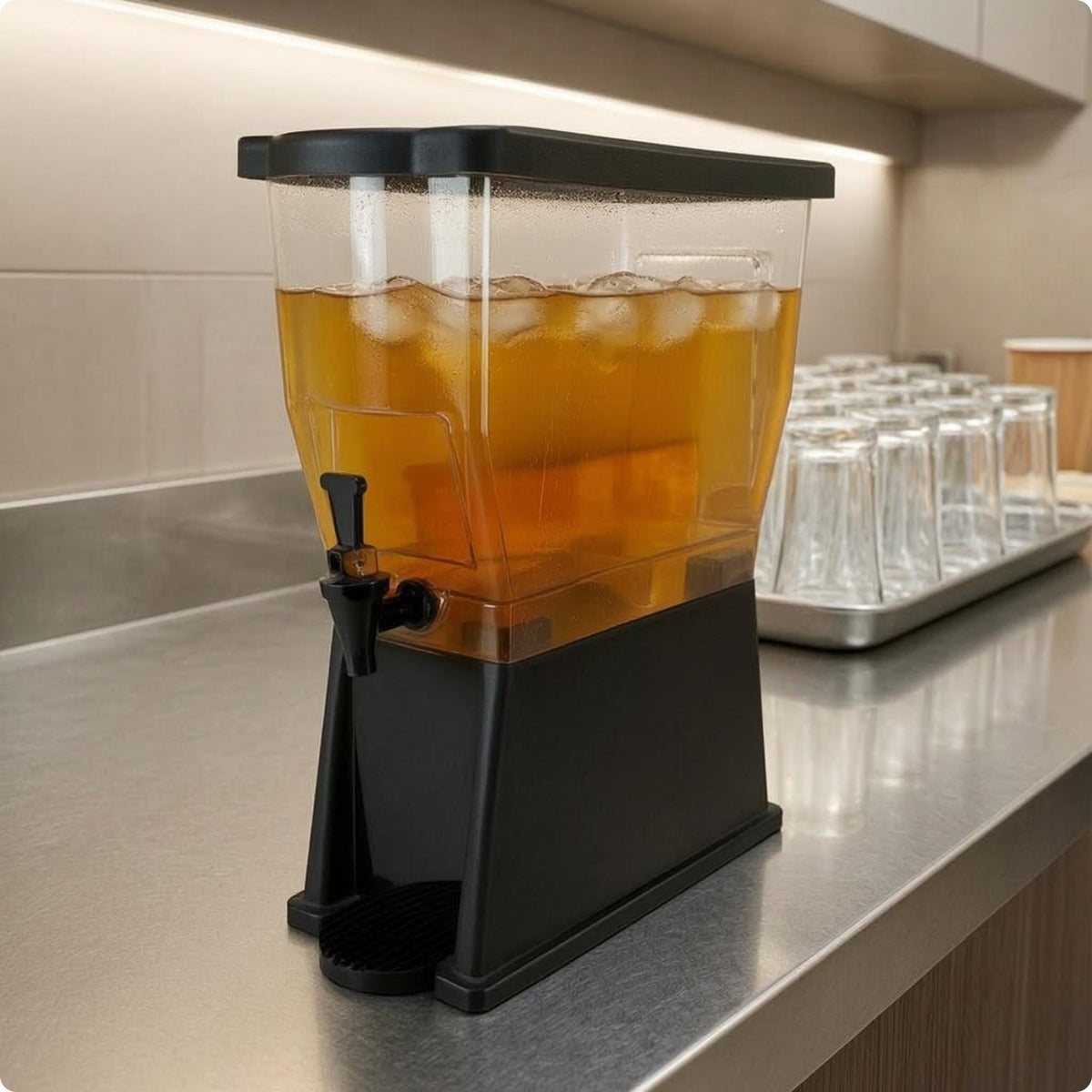 Beverage Dispenser Black Upright Beverage Dispenser Commercial Self-Service Drinkware