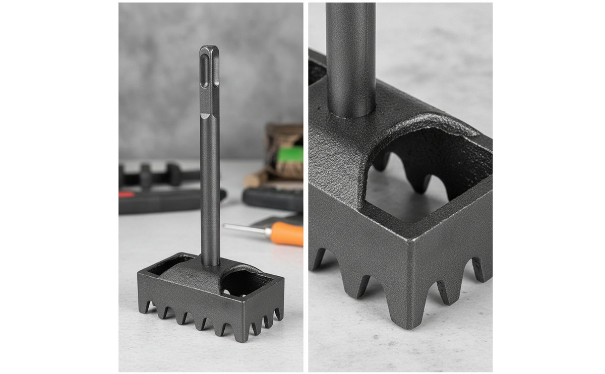 Accurate Square Hole Cutter Serrated Electrical Box Cutout Tool Clean-Cut Electrical Box Cutter Efficient for Electricians, Renovation Contractors, Masonry Cutting