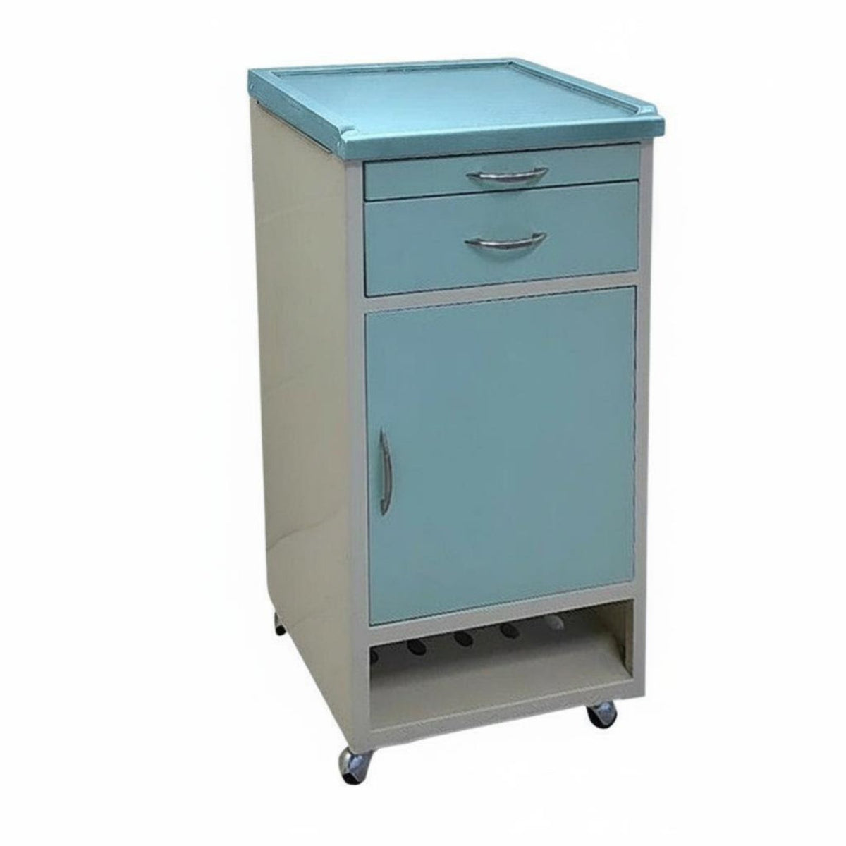 Integrated Shoe Rack Medical Nightstand with Utility Racks Water Bottle Holder Patient Cabinet Multi-Storage Design Hospital Furniture Resistant for Patients, supportgivers, Seniors, Nursing Home, recuperation central point, medical facility, Bedroom