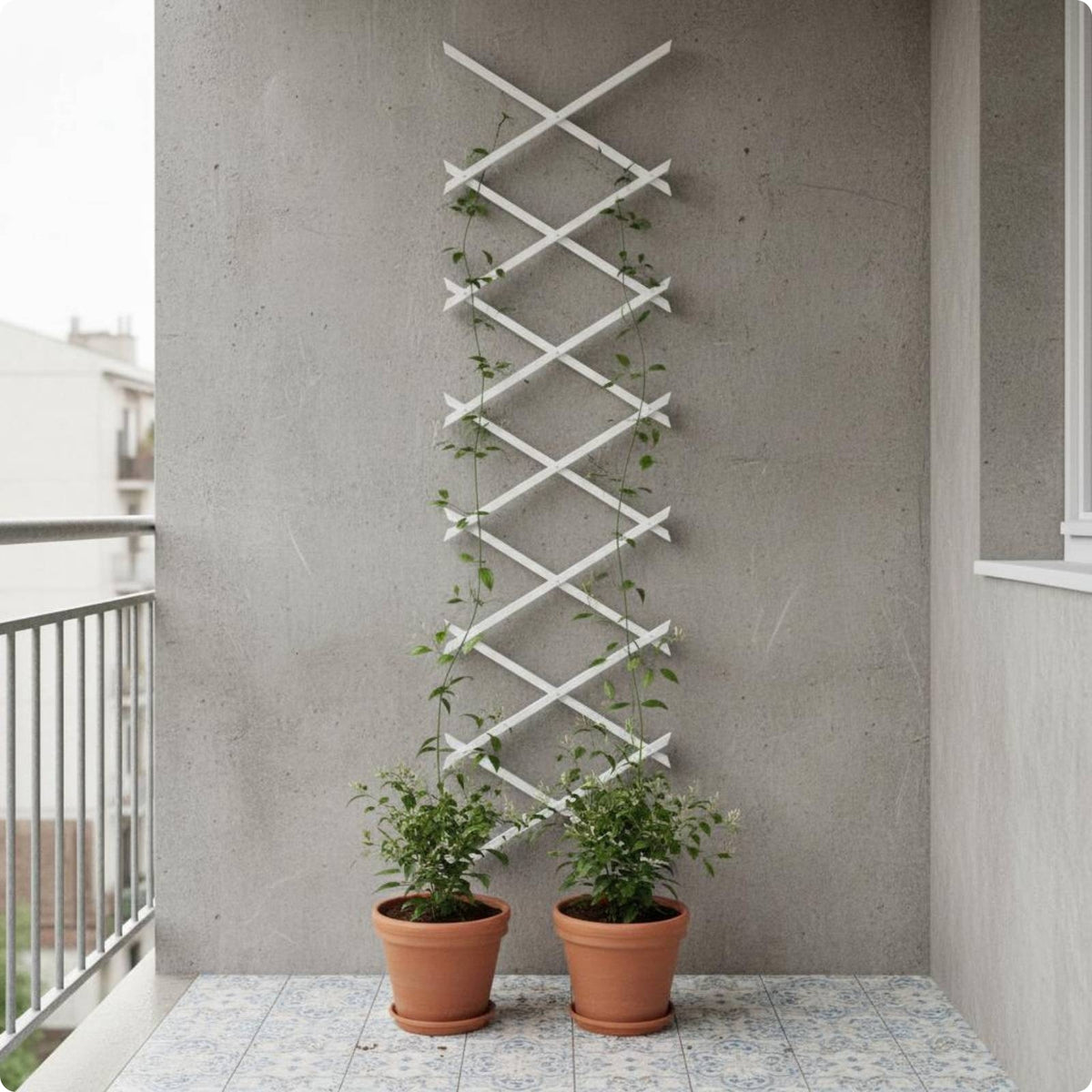 Plastic Garden Trellis Easy to Install Climbing Plant Fence
