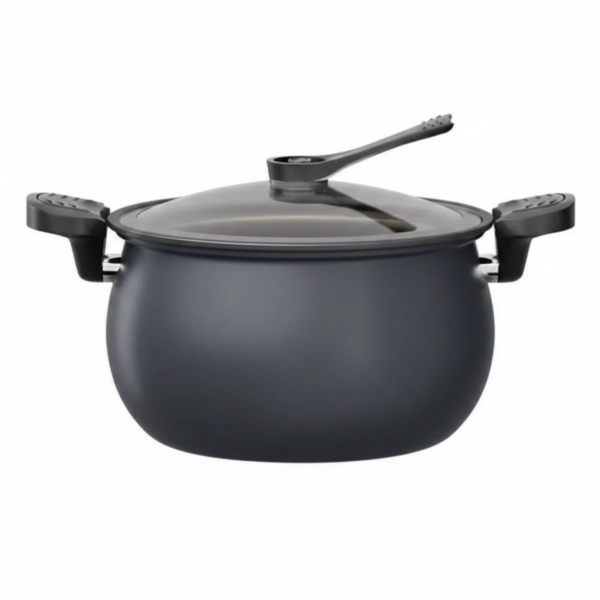 Induction and Gas Compatible Micro Pressure Cooker Non-Stick Nonstick Pressure Cooker Easy Cleaning Cooking Appliance Large Capacity for Stewing