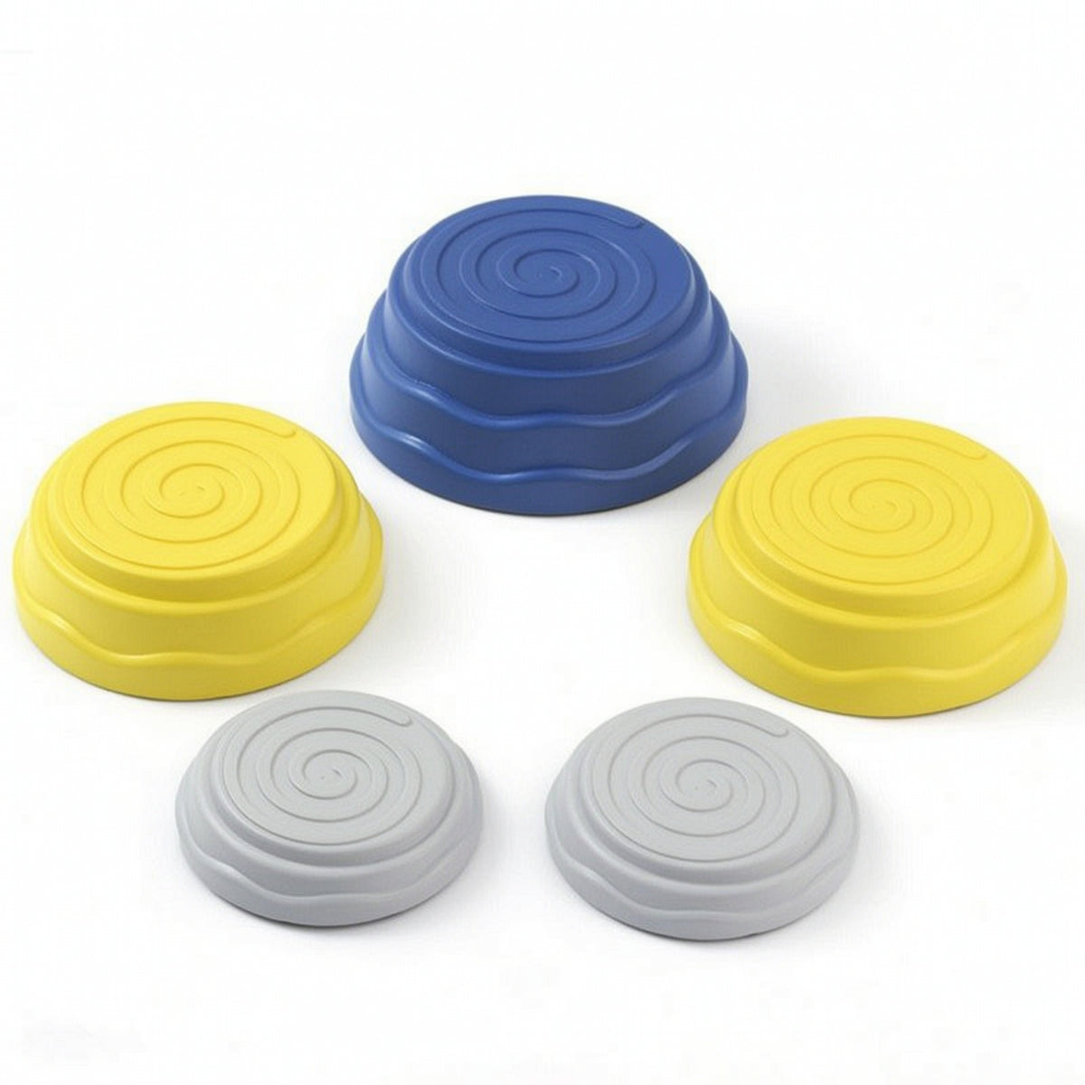 5 Pieces Stepping Stones with Non-Slip Bottom Molded Stepping Stones with Anti-Slip Pads Toy Low-Height Thickened for Children