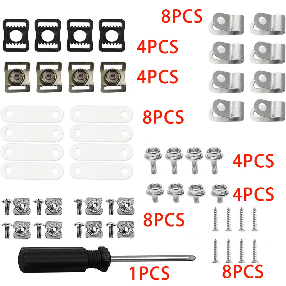 Multi-Sport Helmet Repair Kit with Screws, Nuts, Chin Straps, Face Masks, and Goggles