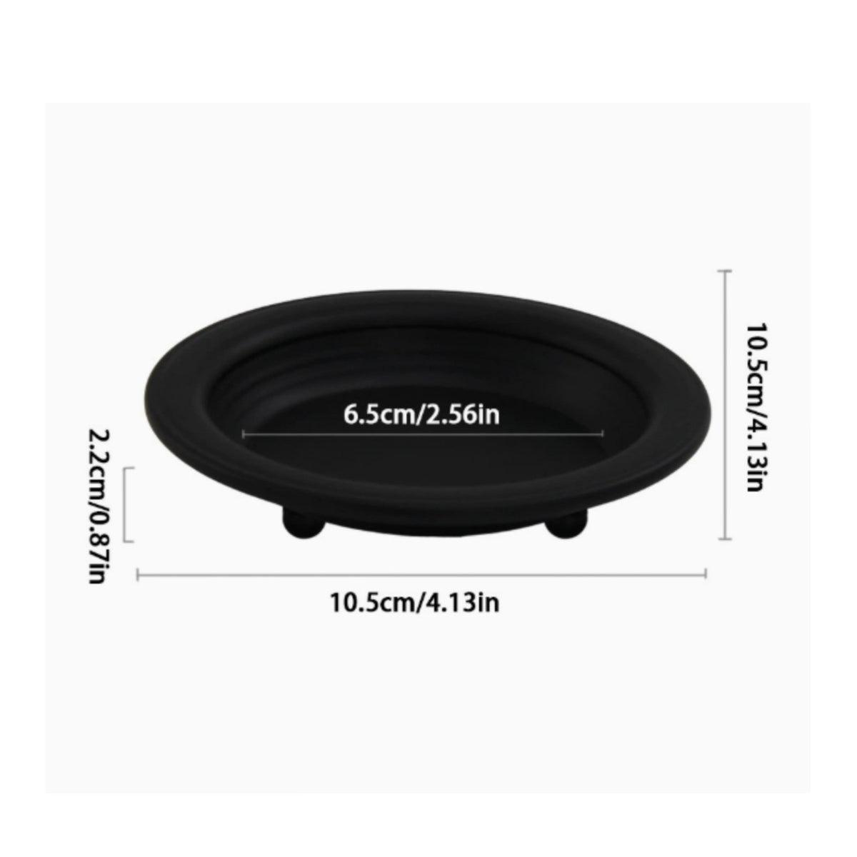 Black Candle Holder Decorative Centerpiece Candlestick Modern Design