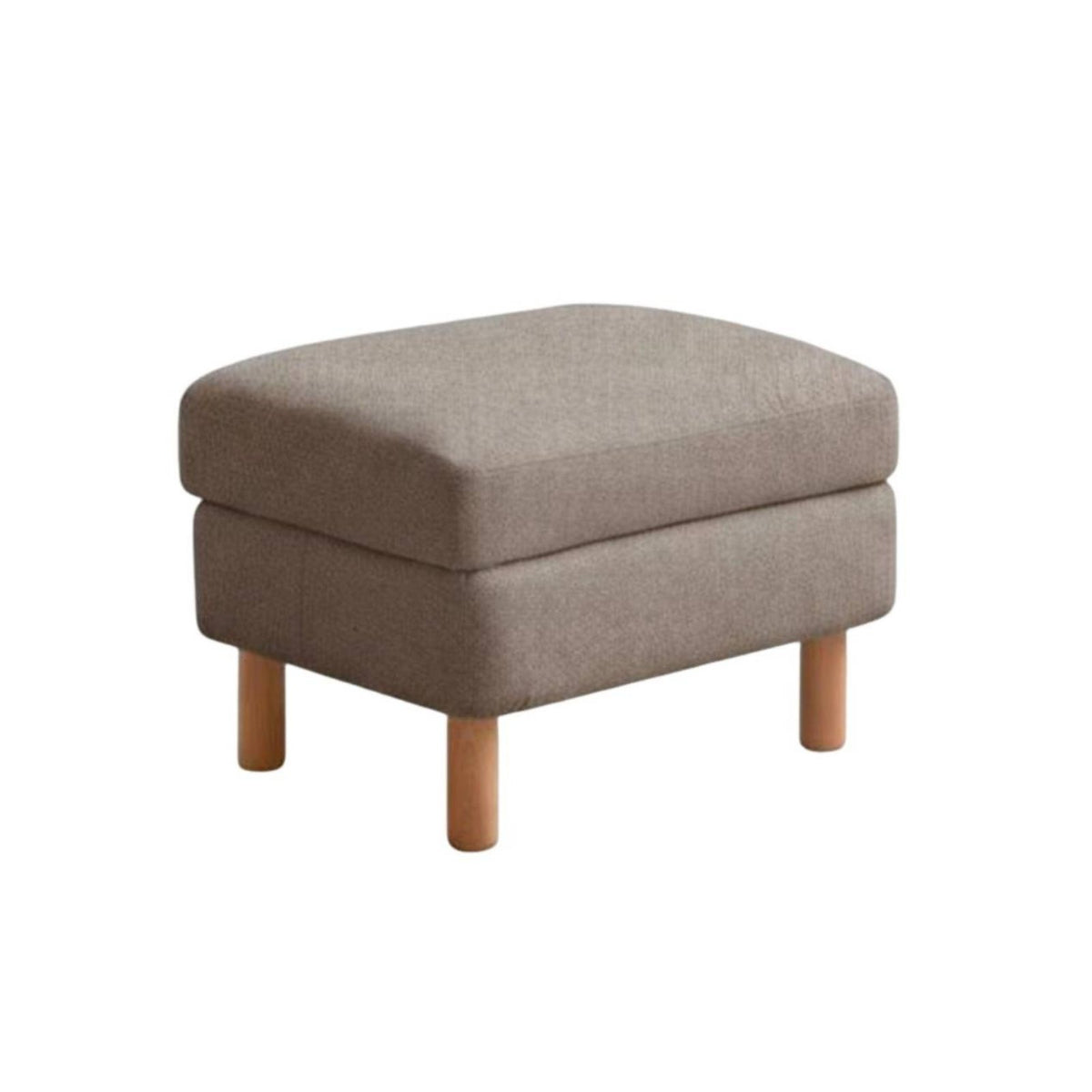 Upholstered Wooden Leg Stool dense Sponge pad for Living Room, Adults