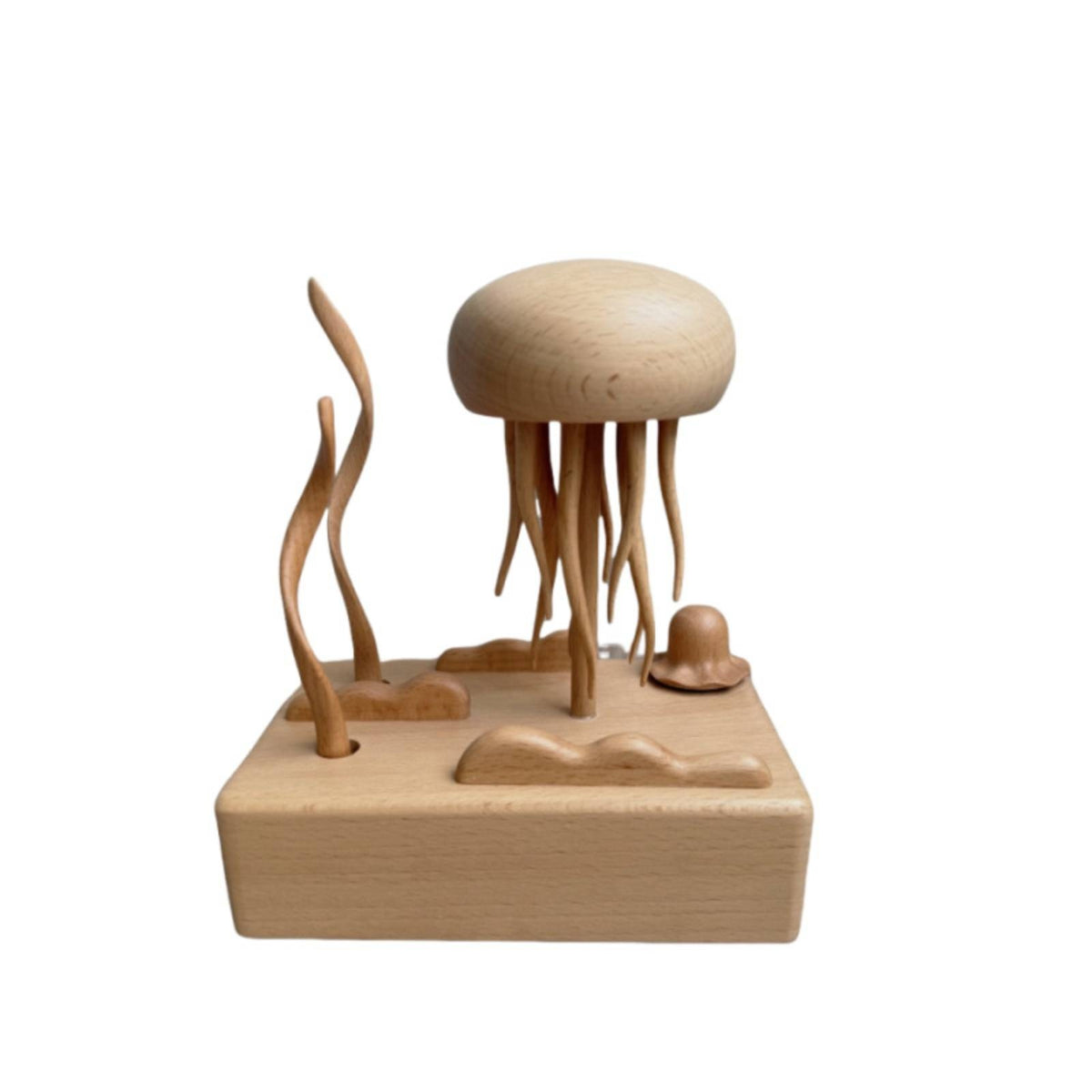 Jellyfish Figurine Minimalist Jellyfish Sculpture Decorative Aquatic Decor for Simplicity Lovers