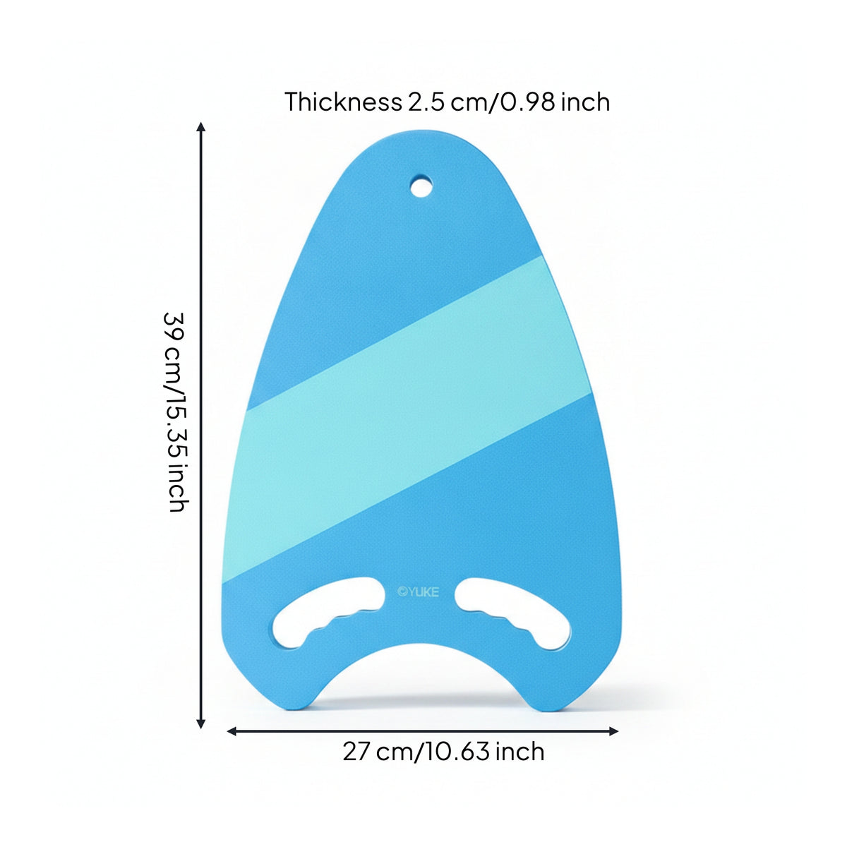 Hand Grip Cutouts Shark Kickboard Buoyant Swimming Kickboard Textured Surface Sports Equipment Curved Edges for Beginners