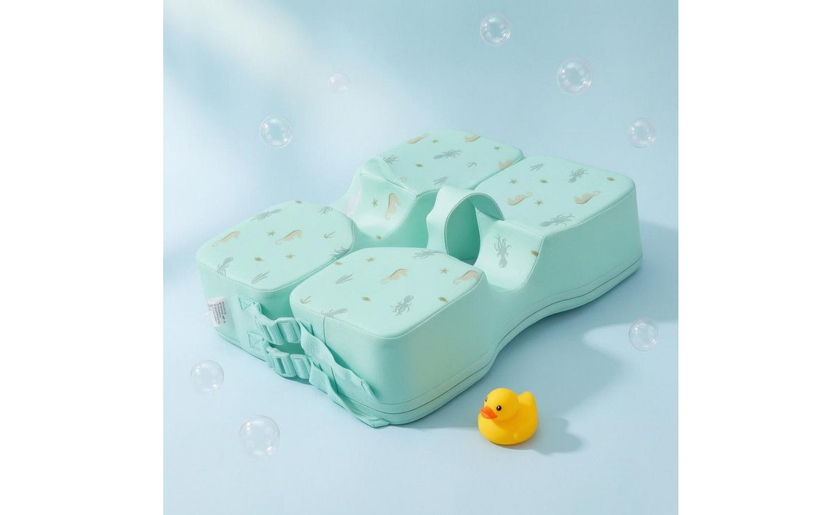 Non-Inflatable Underarm Buoyancy Aid Float Padded Infant Swimming Buoyancy Aid Adjustable Straps Baby Swim Float Buckle Closure for Infants, Children
