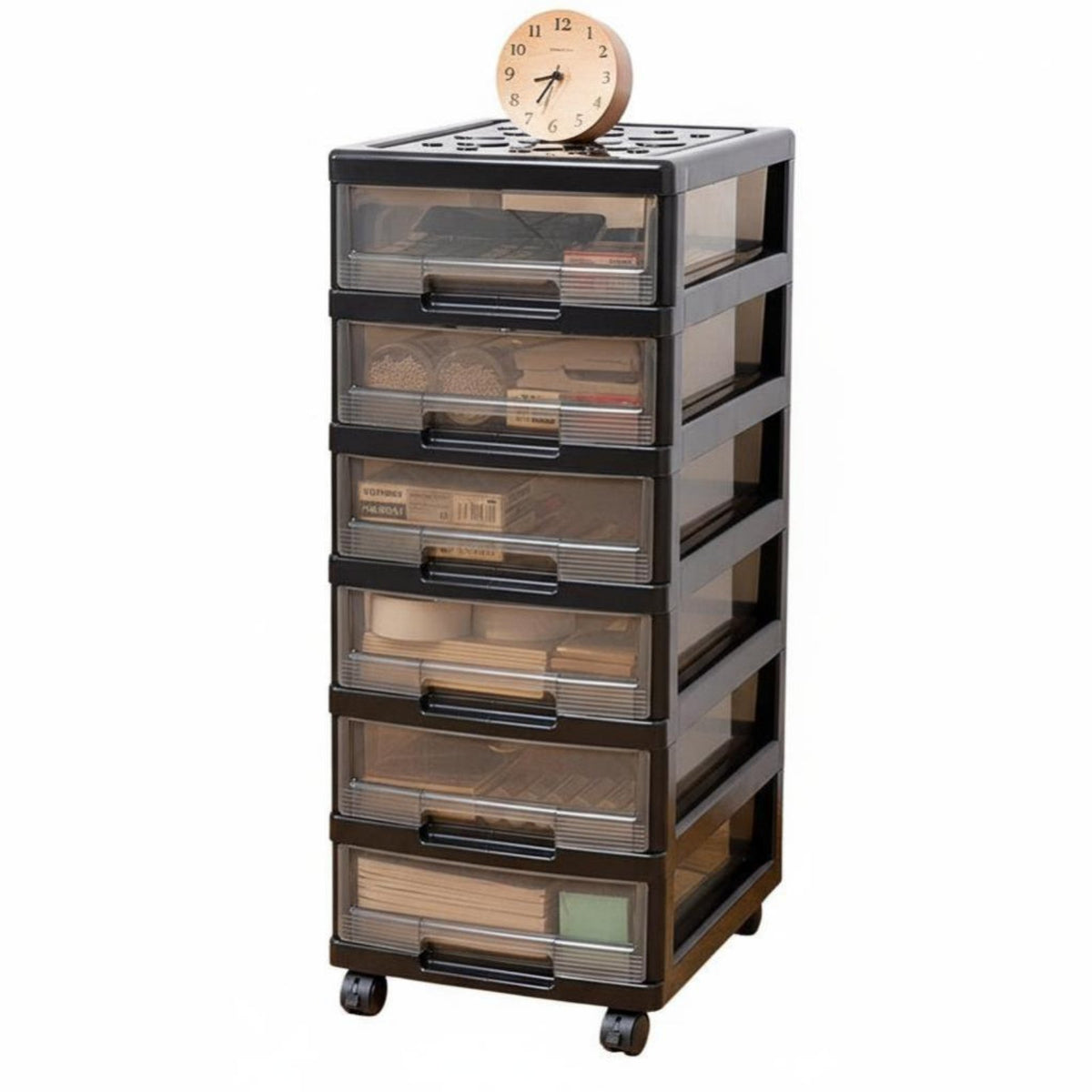 Mobile Book cart with casters Rolling Storage cart Lidded Design for Classroom