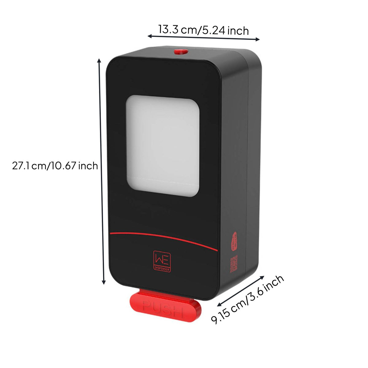 Wall-Mounted Soap Dispenser 1000ml Large Capacity Bathroom Accessory Waterproof