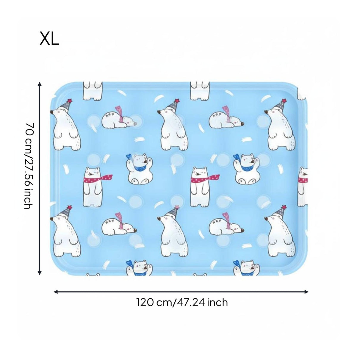 Pet Cooling Mat Gel Cooling Pad for Pets Long-Lasting for Kennels, Crates
