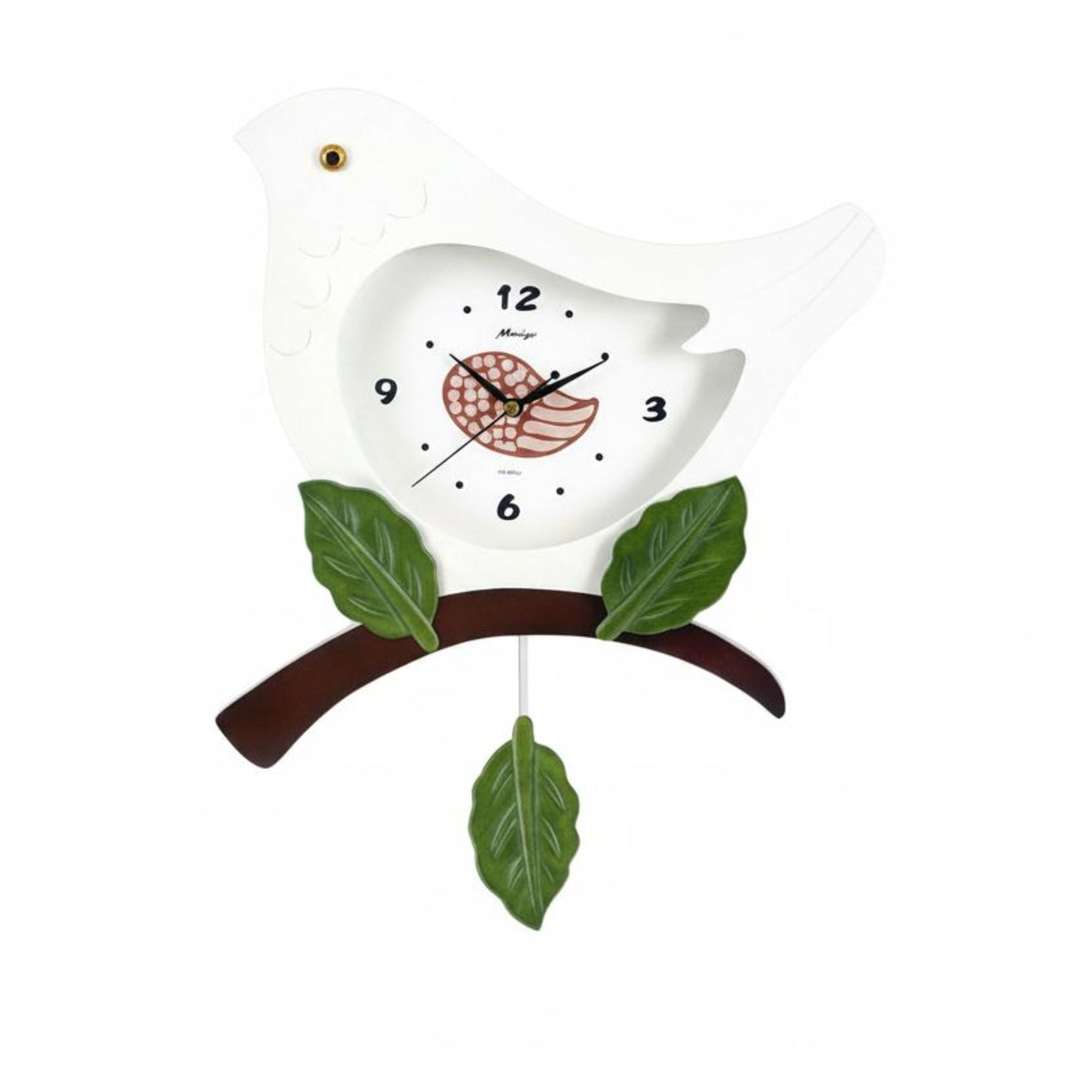 Wood Bird Timepiece Modern Minimalist Home Decor Fashionable for Bedroom
