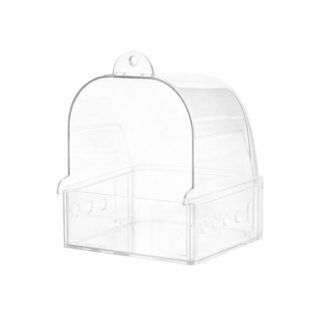 Bird Bath Cage Hanging Bathtub, Bath Cage Hooded Design, Supplies Parrot Bath Tub, Bird Bath Thickened PC Material, Budgie Ow