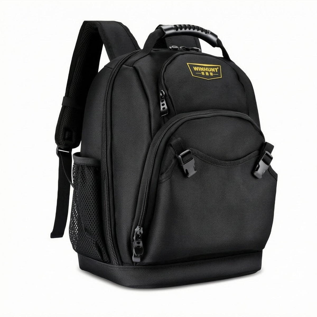 Large Tool Backpack Mesh Side Pockets Padded Tool Backpack