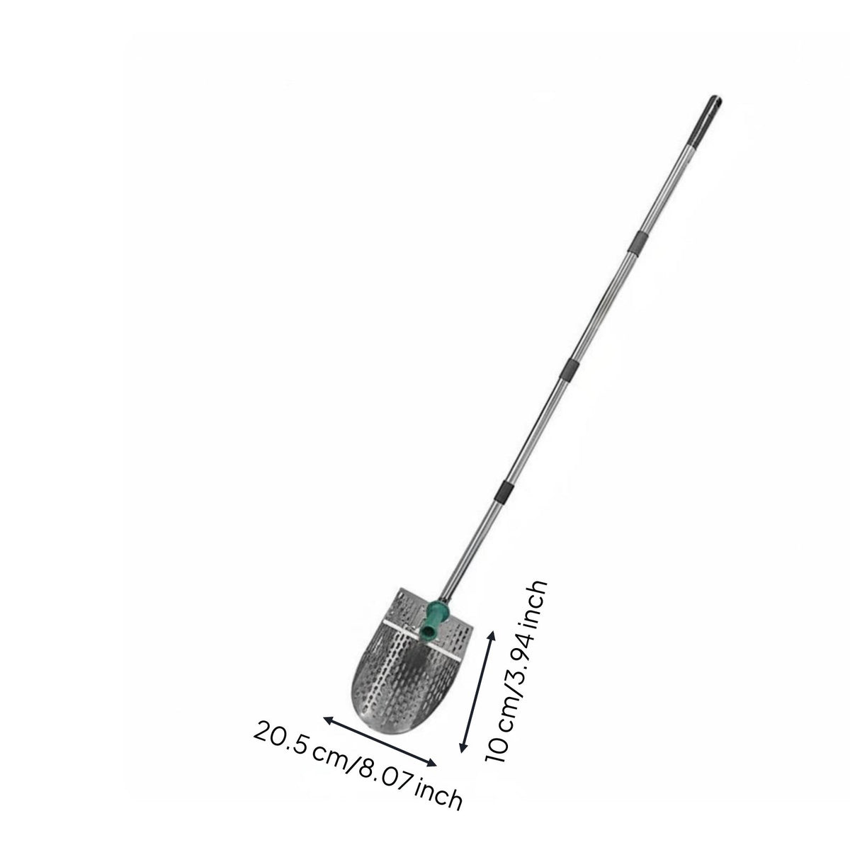 Serrated Edge Sand Rake Detachable Design Stainless Metal Shore Sifter Heavy Duty Long Handle Sand Digger for Metal Detectorists
