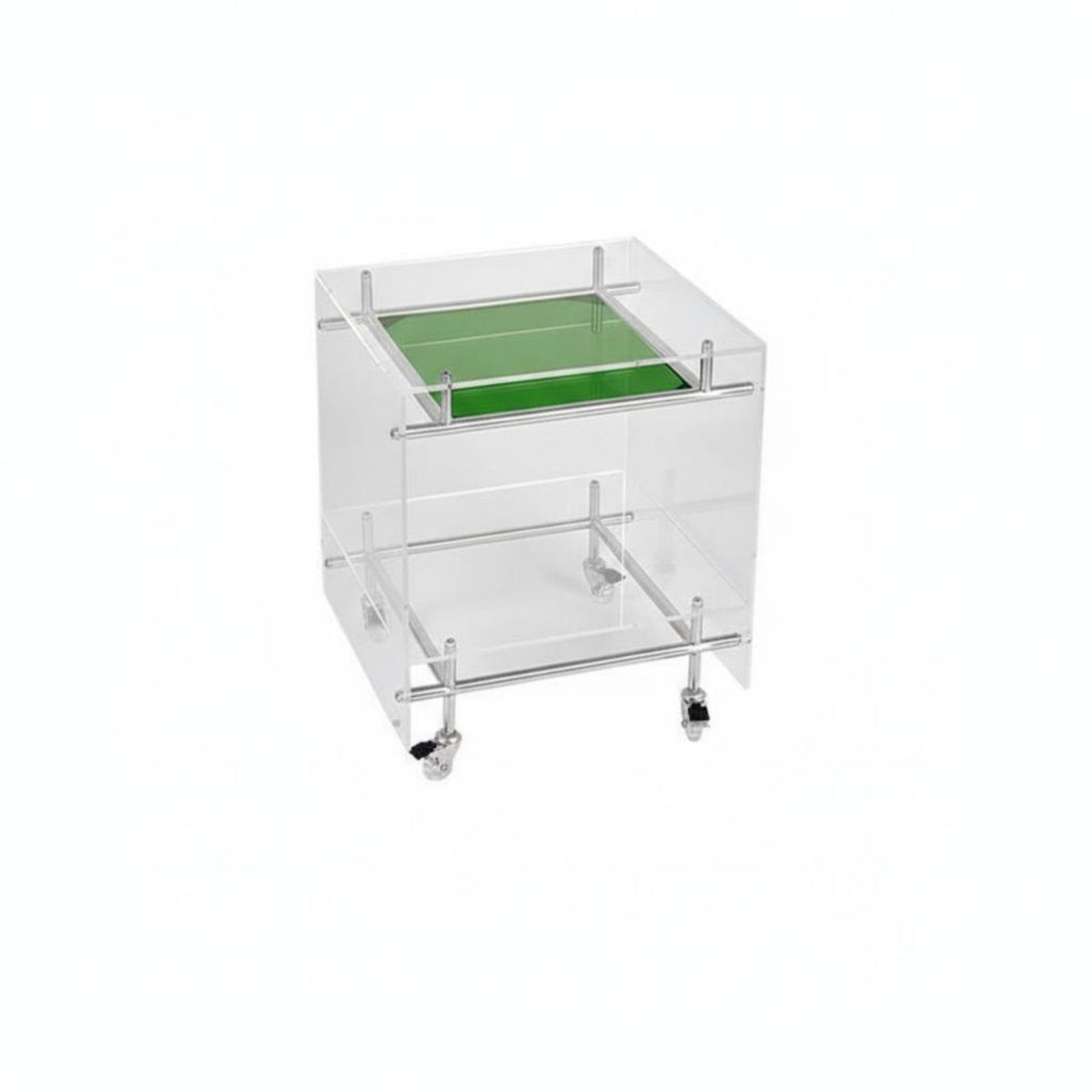 2-Tier Rolling Trolley Minimalist Design 2-Tier Rolling Trolley Easy to Assemble