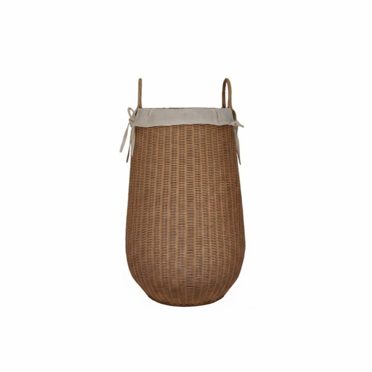 Woven Floor Basket Multi-Purpose Laundry Hamper Natural Design for Homeowners