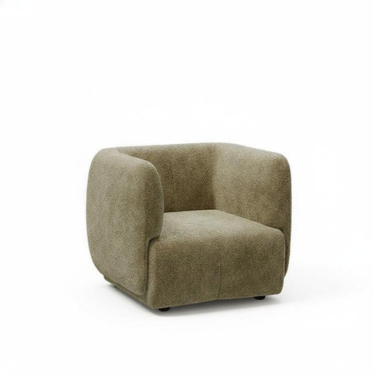Luxurious Upholstery Curved Chenille Sectional Deep Seating Curved puff Settee mid-centuryera Modern and design configurable Sofa long-lasting Construction for Guesthouse Owners, Apartment Dwellers, Interior Designers, Studio, Lounge Area, Bedroom
