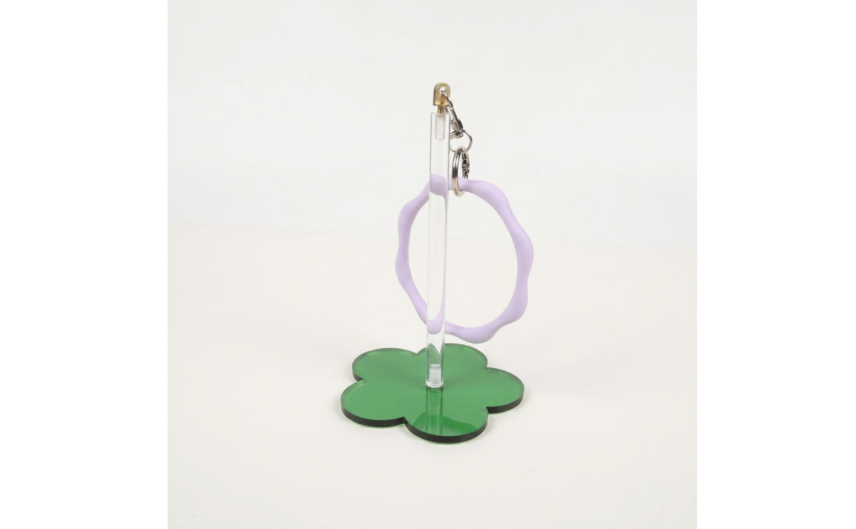 Upright Portable Yarn Holder with Hand Loop Compact Yarn Holder with Flower Base Handsunrestricted Craft Organizer Standing for Crocheters, Knitters, Crafters, Knitting, Crocheting, Traveling
