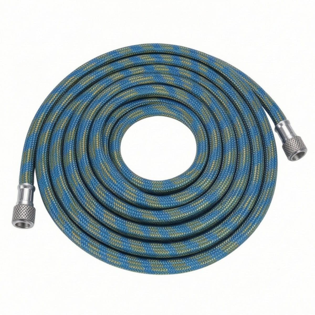 Flexible Braided Airbrush Hose Kink-Resistant Airbrush Hose with Metal Fittings Leak-Unobstructed Sturdy for Hobbyists, Artists, Model Painting, Workshop