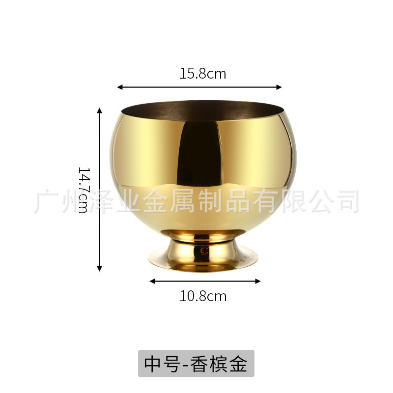 Gold Spherical Bas a