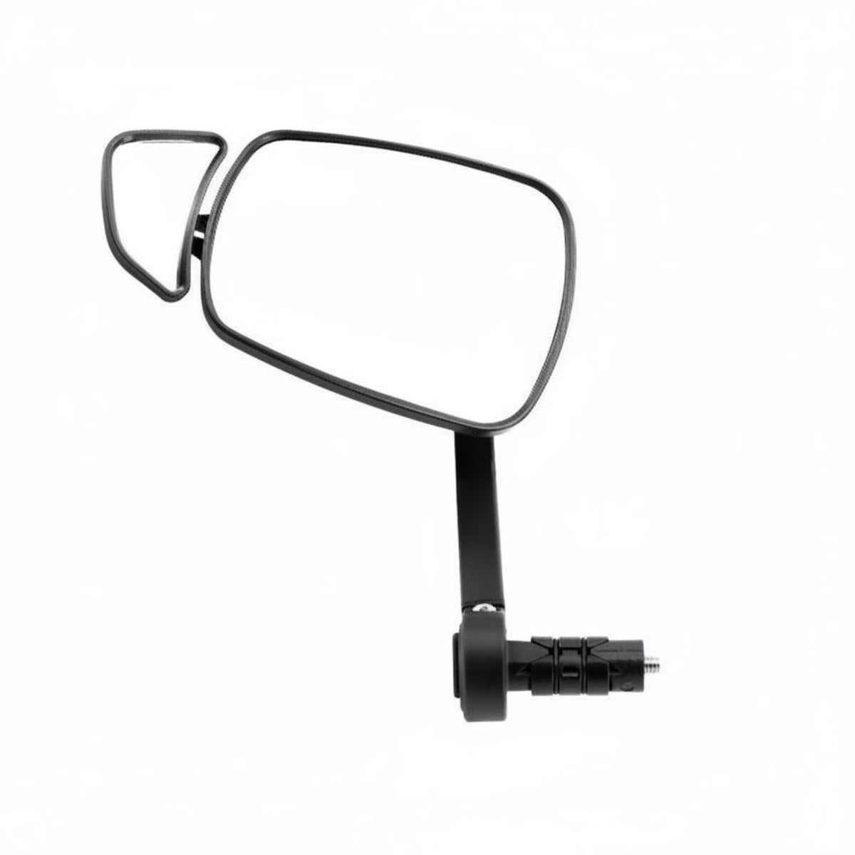 Expanded Field of View Adjustable Bike Rearview Mirror Sturdy and Long-Lasting Two-Wheeler Handlebar End Mirror for Cyclists, Commuters