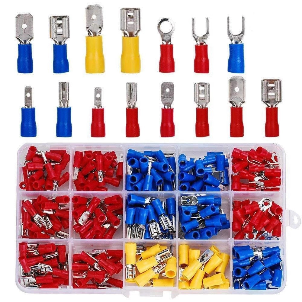 280PCS Insulated Cold-Pressed Terminal Combination, Export Boxed Terminal Kit, Moisture-Proof