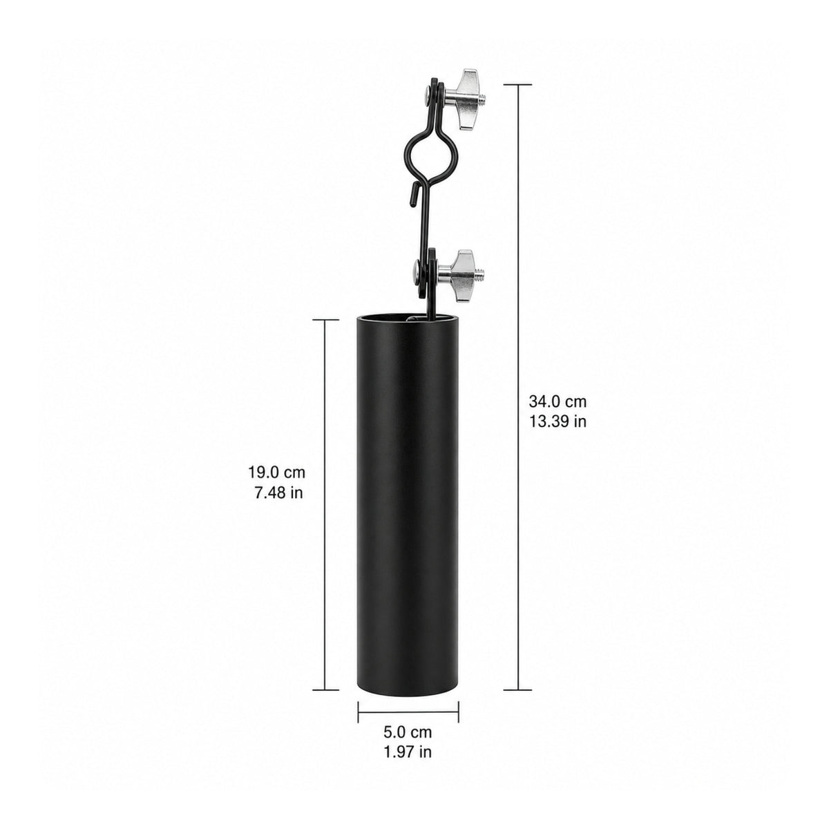 Drumstick Holder with Clamp Adjustable Drum Holder Heavy-Duty Drumstick Container with Stand Mount for Percussionists, Stage