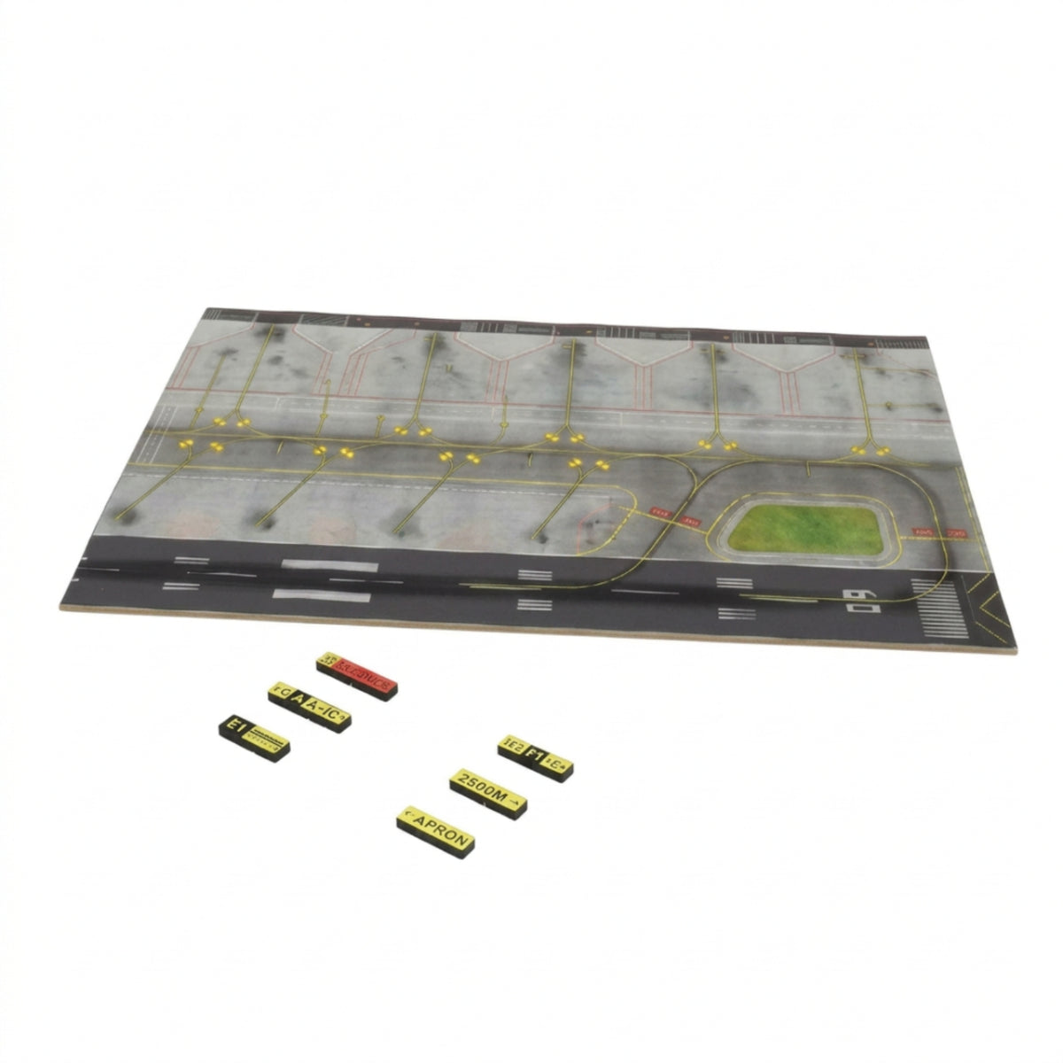 Airport Display Board Wooden Airport Diorama Board Detailed Mat for Shelf