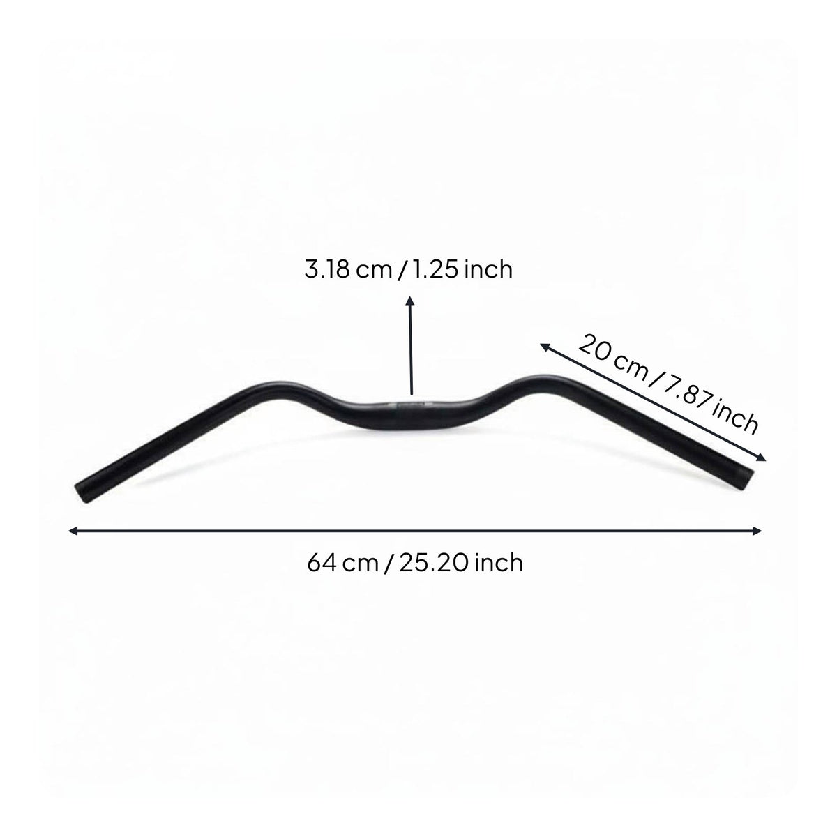 M-Shaped Handlebar Aluminum Alloy Gullwing Handlebar Long-Lasting