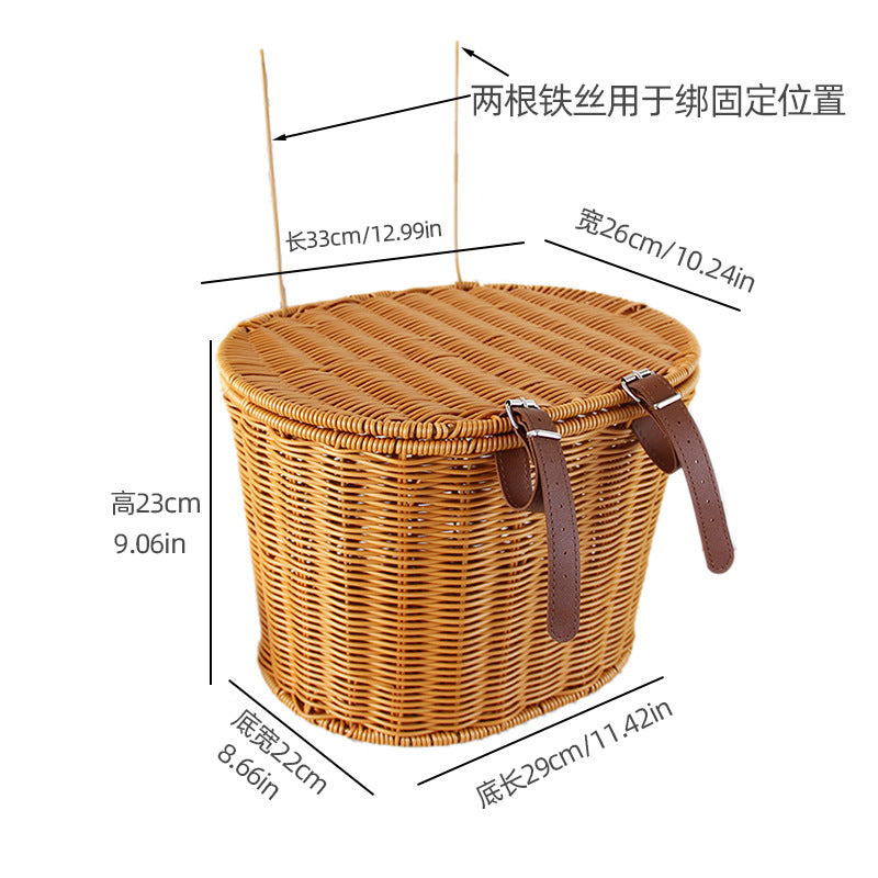 Rear Basket with Lid