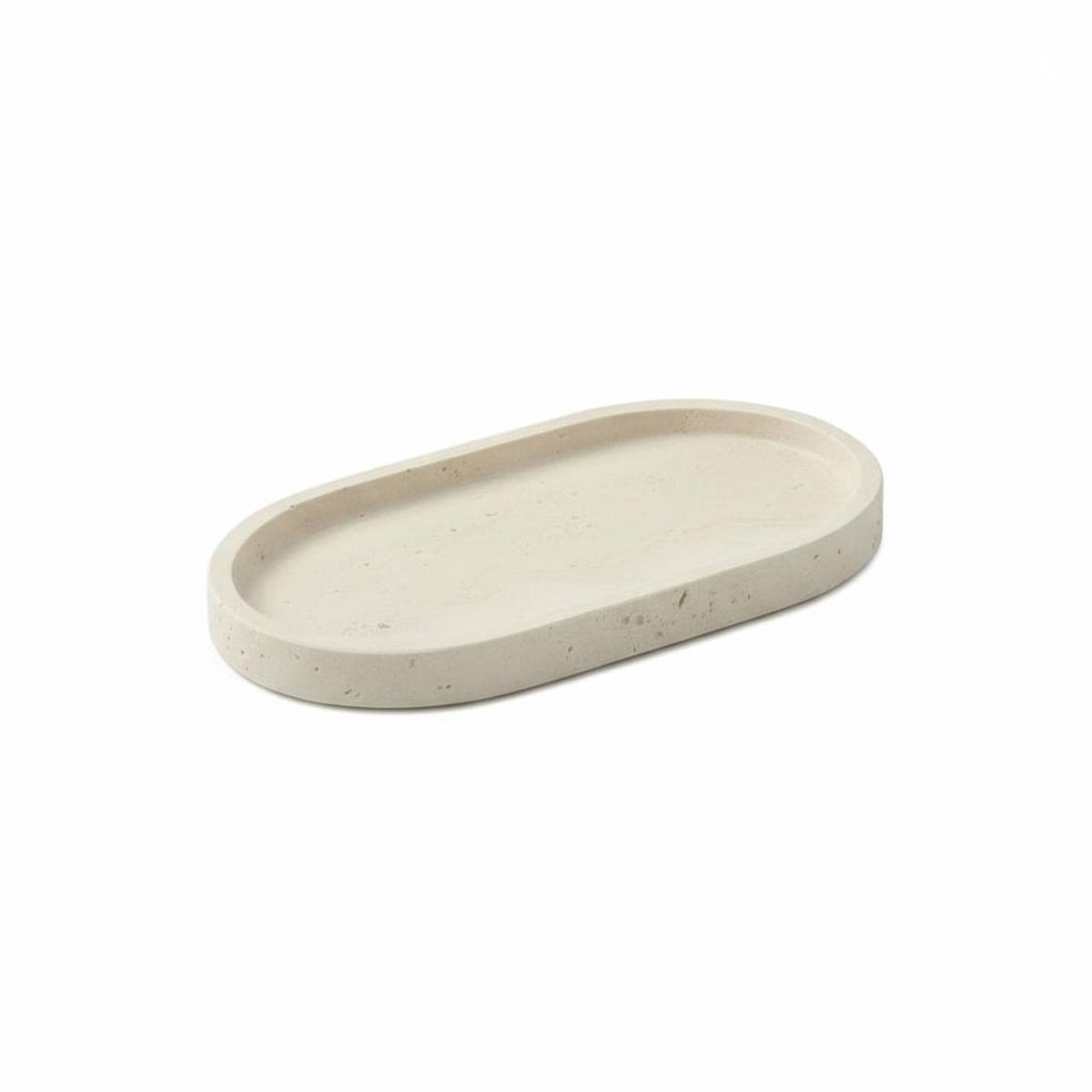 Travertine Entryway Tray, Vintage Design, Minimalist Stone Plate, Decor, Storage