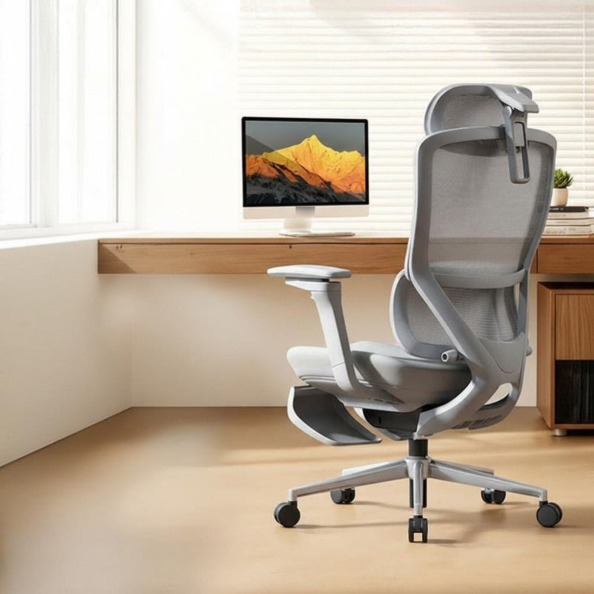 Ergonomic Mesh Chair Support Office Furniture 360-Degree Swivel